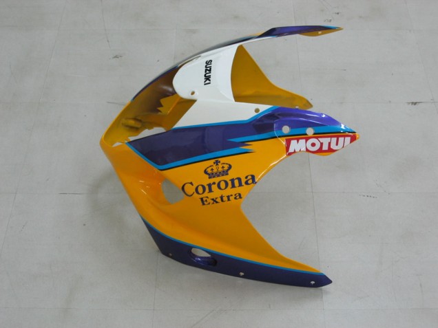 Compra Carenados Moto Suzuki GSXR 1000 2003-2004 - Amarillo Blanco Azul Negro Corona