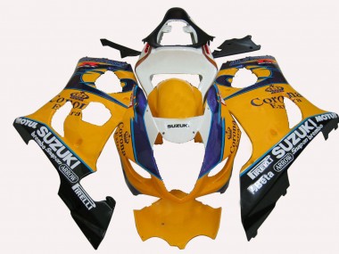 Compra Carenados Moto Suzuki GSXR 1000 2003-2004 - Amarillo Blanco Azul Negro Corona