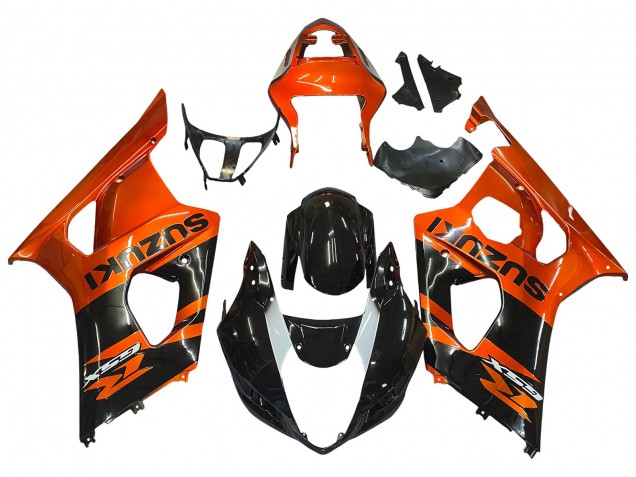Compra Carenado Moto Suzuki GSXR 1000 2003-2004 - Burnt Naranja Negro Brillante