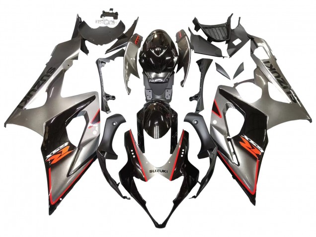 Compra Carenado Moto Suzuki GSXR 1000 2005-2006 - Plata Negro Rojo