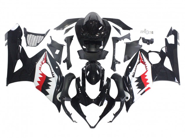 Compra Carenados Moto Suzuki GSXR 1000 2005-2006 - Negro Brillante Rojo Blanco Tiburón