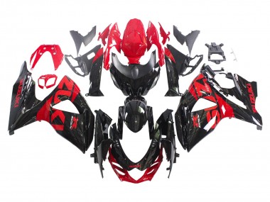 Compra Kits Carenado Moto Suzuki GSXR 1000 2009-2016 - Negro Brillante Rojo