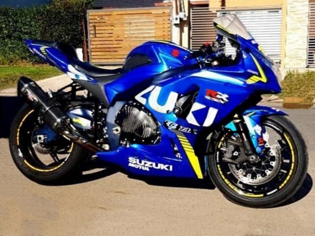 Compra Carenados Moto Suzuki GSXR 1000 2009-2016 - Azul Claro Verde Motul 29 Ecstar