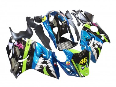 Compra Carenados Moto Suzuki GSXR 1300 Hayabusa 2008-2020 - Azul Verde Negro Tiburón 46