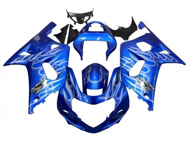 Compra Carenados Moto Suzuki GSXR 600 / GSXR 750 2001-2003 - Azul Blanco Llama
