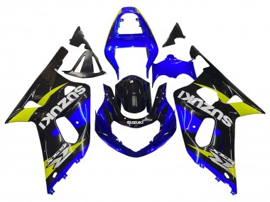 Compra Carenados Moto Suzuki GSXR 600 / GSXR 750 2001-2003 - Azul Amarillo Negro Brillante