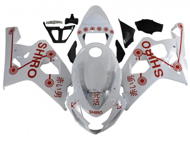 Compra Carenados Moto Suzuki GSXR 600 / GSXR 750 2001-2003 - Blanco Rojo Shiro