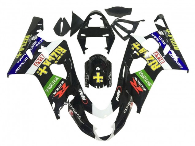 Compra Carenados Moto Suzuki GSXR 600 / GSXR 750 2001-2003 - Negro Brillante Verde Blanco Amarillo Rizla