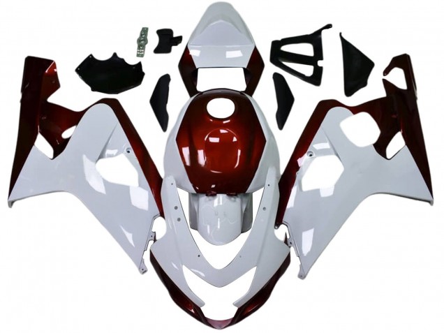 Compra Carenados Moto Suzuki GSXR 600 / GSXR 750 2004-2005 - Blanco Rojo Caramelo Negro