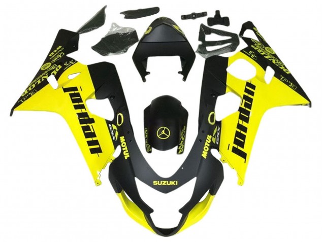 Compra Carenados Moto Suzuki GSXR 600 / GSXR 750 2004-2005 - Negro Amarillo Jordan