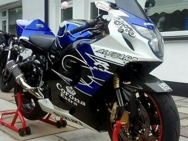Compra Carenado Moto Suzuki GSXR 600 / GSXR 750 2004-2005 - Blanco Azul Negro Corona Motul
