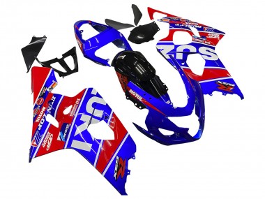 Compra Carenados Moto Suzuki GSXR 600 / GSXR 750 2004-2005 - Azul Rojo Negro Motul Dunlop