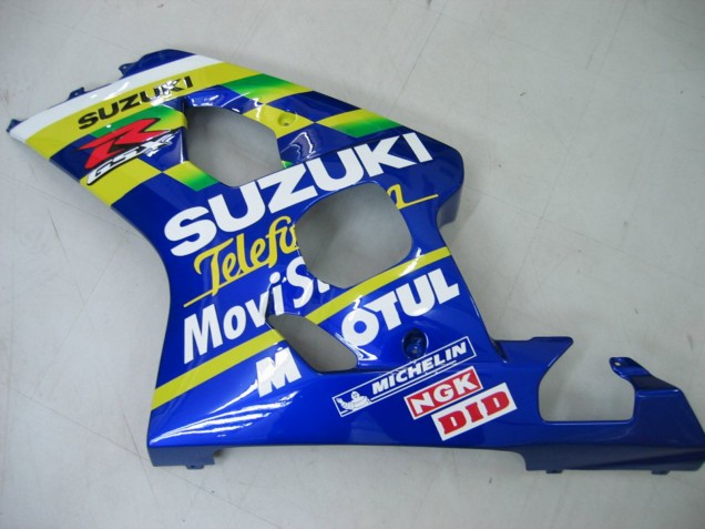 Compra Carenados Moto Suzuki GSXR 600 / GSXR 750 2004-2005 - Azul Blanco Amarillo Verde Telefumica Motul MoviStar