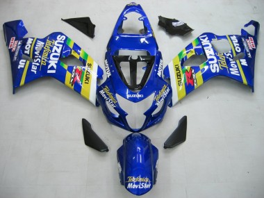 Compra Carenados Moto Suzuki GSXR 600 / GSXR 750 2004-2005 - Azul Blanco Amarillo Verde Telefumica Motul MoviStar