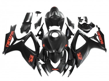 Compra Carenados Moto Suzuki GSXR 600 / GSXR 750 2004-2005 - Negro Mate Rojo Calcomanía