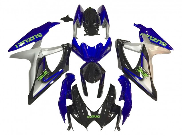 Compra Carenados Moto Suzuki GSXR 600 / GSXR 750 2006-2007 - Plata Azul Negro Brillante Verde