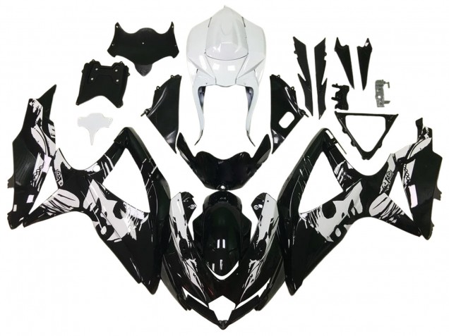 Compra Carenados Moto Suzuki GSXR 600 / GSXR 750 2006-2007 - Negro Brillante Blanco