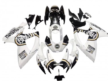 Compra Carenados Moto Suzuki GSXR 600 / GSXR 750 2006-2007 - Blanco Negro Lucky Strike Motul