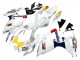 Compra Carenados Moto Suzuki GSXR 600 / GSXR 750 2006-2007 - Blanco Rojo Amarillo Motul