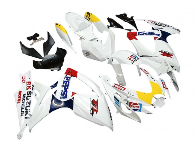Compra Carenados Moto Suzuki GSXR 600 / GSXR 750 2006-2007 - Blanco Rojo Amarillo Motul
