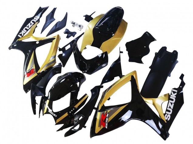 Compra Carenados Moto Suzuki GSXR 600 / GSXR 750 2006-2007 - Oro Negro Brillante Rojo