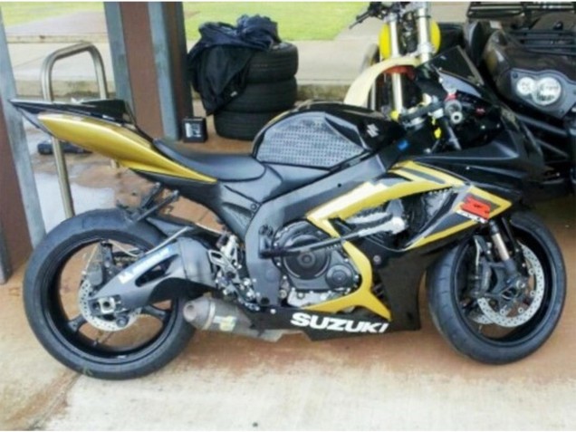 Compra Carenados Moto Suzuki GSXR 600 / GSXR 750 2006-2007 - Oro Negro Brillante Rojo