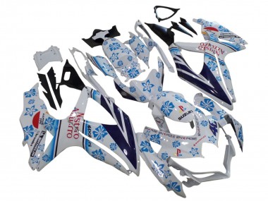 Compra Carenados Moto Suzuki GSXR 600 / GSXR 750 2006-2007 - Blanco Azul Negro Rojo Nastro Azzurro