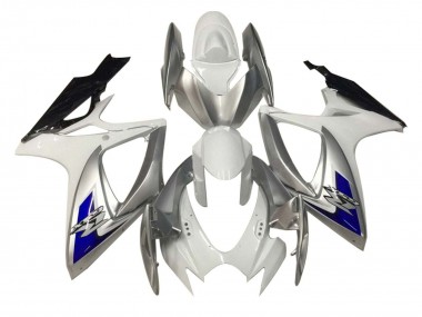 Compra Carenados Moto Suzuki GSXR 600 / GSXR 750 2006-2007 - Blanco Plata Azul Negro