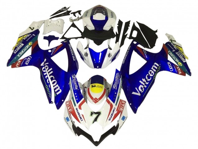 Compra Carenados Moto Suzuki GSXR 600 / GSXR 750 2006-2007 - Blanco Azul Amarillo Rojo Voltcom