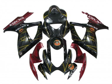 Compra Carenados Moto Suzuki GSXR 600 / GSXR 750 2006-2007 - Negro Brillante Rojo Oro