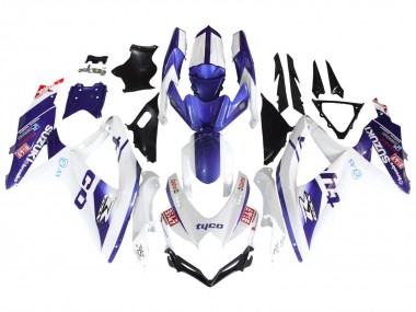 Compra Carenados Moto Suzuki GSXR 600 / GSXR 750 2008-2010 - Blanco Azul Negro Tyco