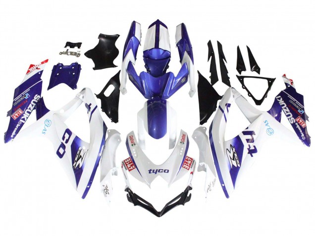Compra Carenados Moto Suzuki GSXR 600 / GSXR 750 2008-2010 - Blanco Azul Negro Tyco