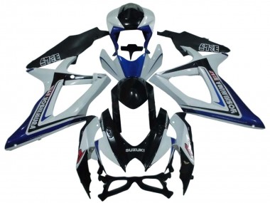 Compra Carenados Moto Suzuki GSXR 600 / GSXR 750 2008-2010 - Blanco Azul Negro Brillante Alstare