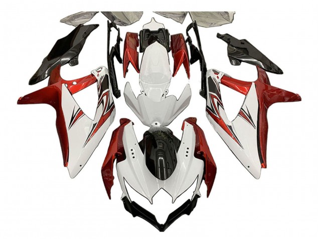 Compra Carenados Moto Suzuki GSXR 600 / GSXR 750 2008-2010 - Blanco Naranja Negro Brillante