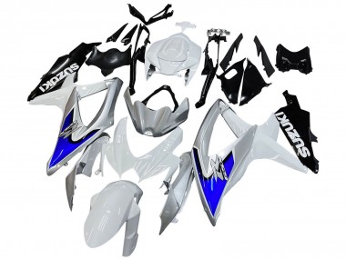 Compra Carenados Moto Suzuki GSXR 600 / GSXR 750 2008-2010 - Blanco Plata Azul Negro