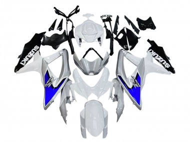 Compra Carenados Moto Suzuki GSXR 600 / GSXR 750 2008-2010 - Blanco Plata Azul Negro