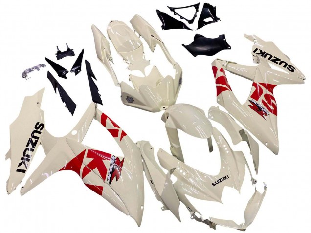 Compra Carenados Moto Suzuki GSXR 600 / GSXR 750 2008-2010 - Crema Blanco Rojo Negro