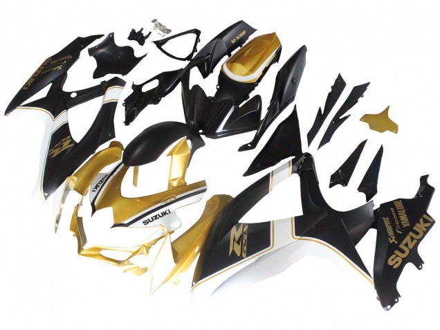 Compra Carenados Moto Suzuki GSXR 600 / GSXR 750 2008-2010 - Negro Mate Blanco Oro