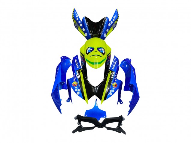 Compra Carenados Moto Suzuki GSXR 600 / GSXR 750 2008-2010 - Azul Fluorescent Verde Tiburón