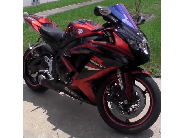 Compra Carenados Moto Suzuki GSXR 600 / GSXR 750 2008-2010 - Rojo Negro Brillante