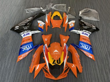 Compra Carenados Moto Suzuki GSXR 600 / GSXR 750 2008-2010 - Naranja Azul Blanco Negro ITEC