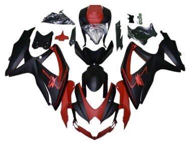 Compra Carenados Moto Suzuki GSXR 600 / GSXR 750 2008-2010 - Rojo Granate Negro Mate