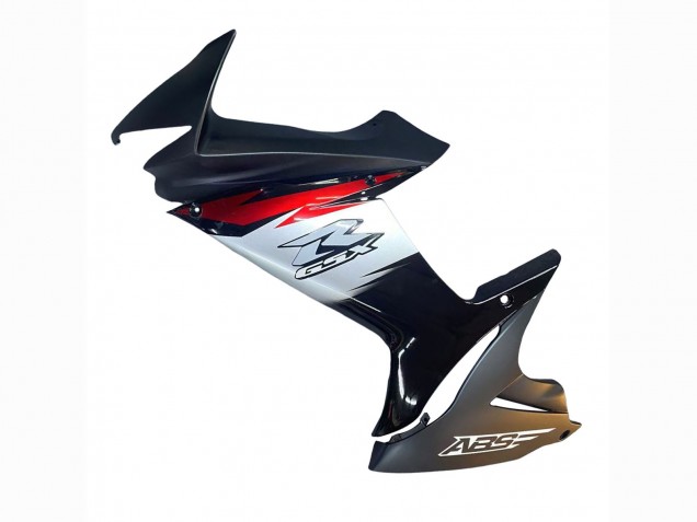 Compra Carenados Moto Suzuki GSXR 600 / GSXR 750 2011-2024 - Negro Brillante Falsificado FibraCarbono Plata Rojo