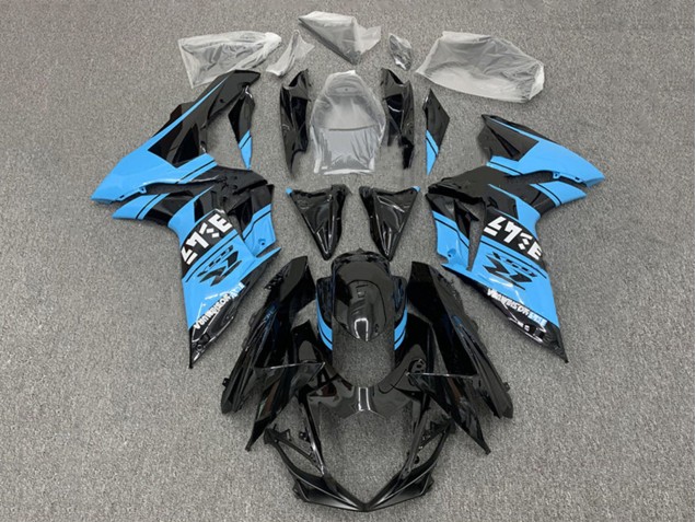 Compra Carenados Moto Suzuki GSXR 600 / GSXR 750 2011-2024 - Negro Brillante Azul Claro