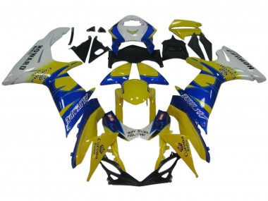Compra Carenados Moto Suzuki GSXR 600 / GSXR 750 2011-2024 - Blanco Amarillo Azul Alstare Corona Extra