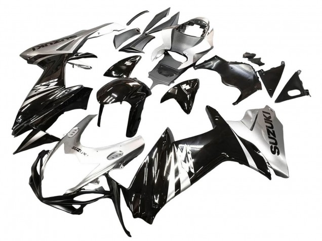 Compra Carenado Moto Suzuki GSXR 600 / GSXR 750 2011-2024 - Negro Brillante Plata