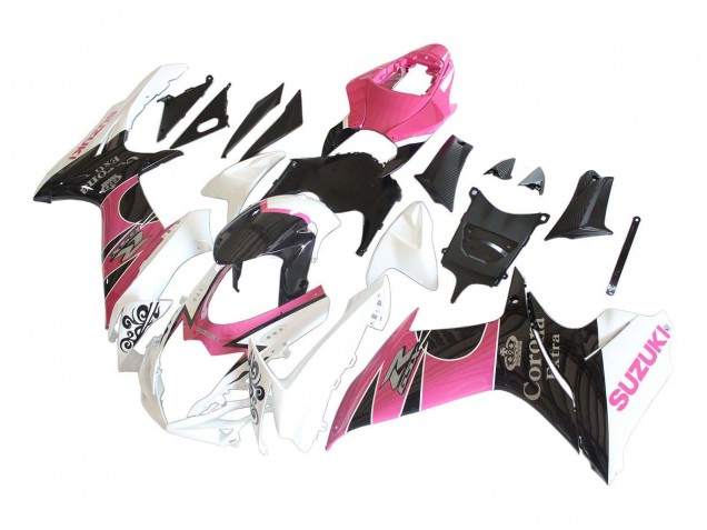 Compra Carenados Moto Suzuki GSXR 600 / GSXR 750 2011-2024 - Blanco Rosa Negro Corona