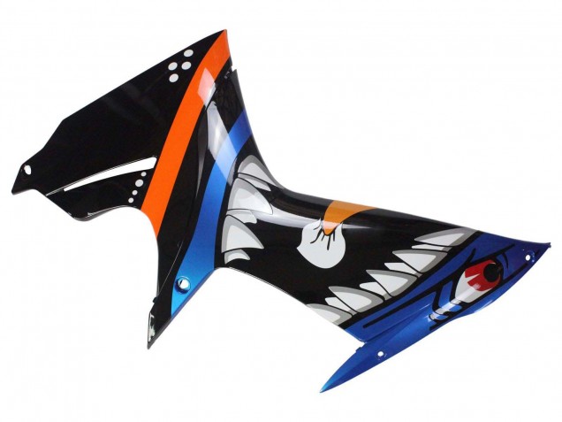 Compra Carenados Moto Suzuki GSXR 600 / GSXR 750 2011-2024 - Azul Claro Naranja Negro Blanco Tiburón 46