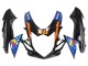 Compra Carenados Moto Suzuki GSXR 600 / GSXR 750 2011-2024 - Azul Claro Naranja Negro Blanco Tiburón 46