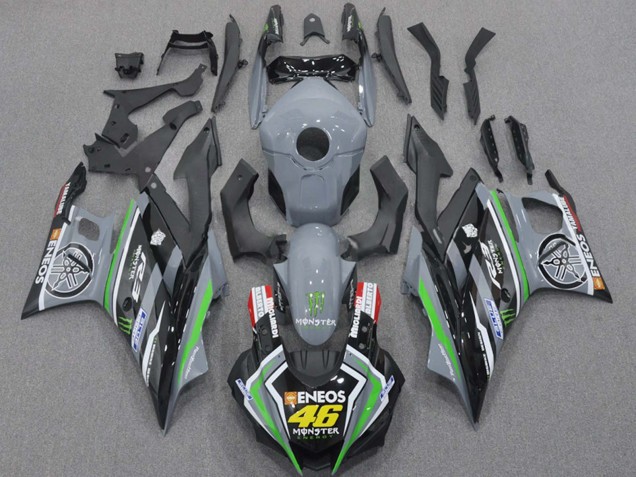 Compra Carenados Moto Yamaha YZF R3/R25 2015-2018 - Nardo Gris Verde Negro ENEOS Monstruo 46